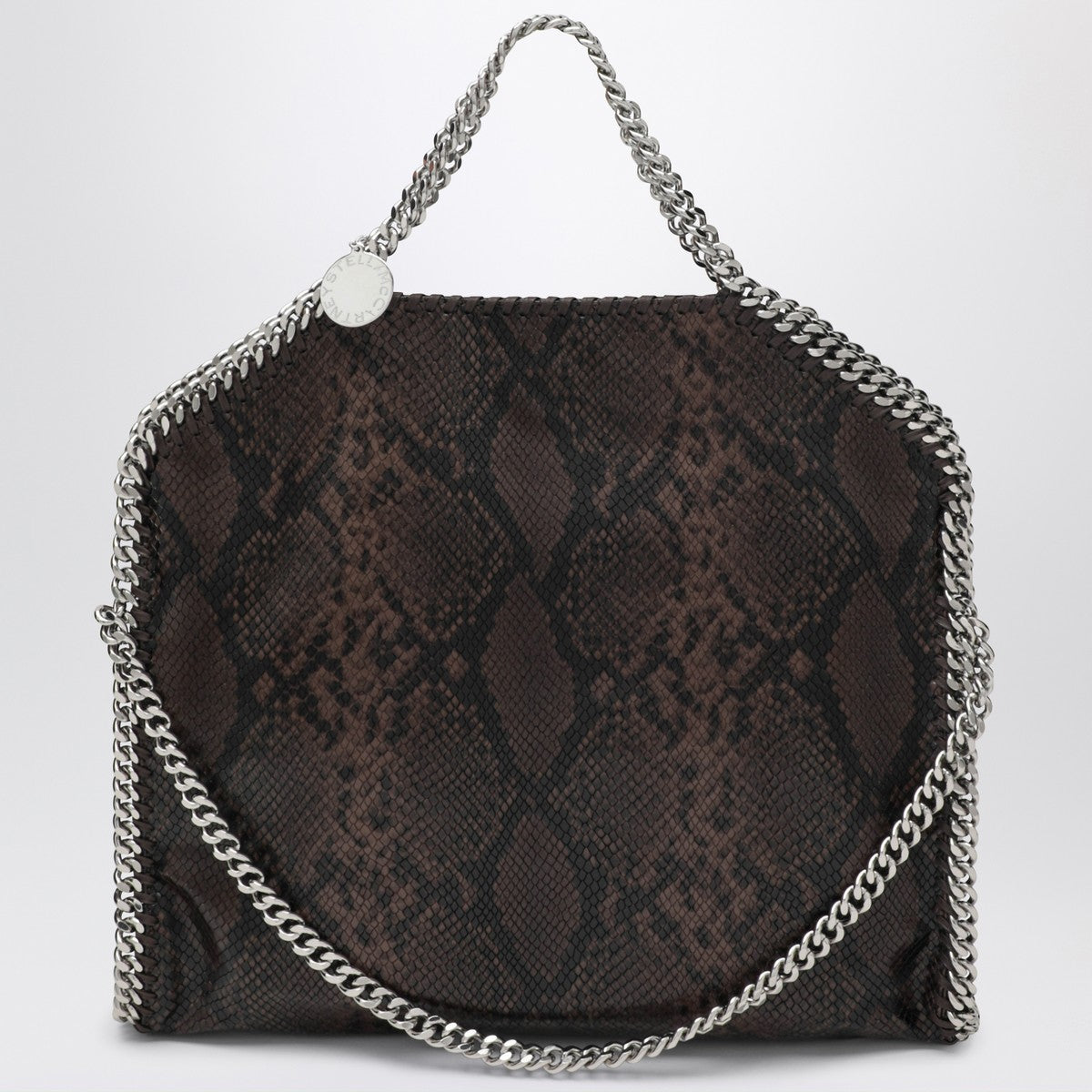 Stella McCartney Falabella Tote Fold Over with snake print